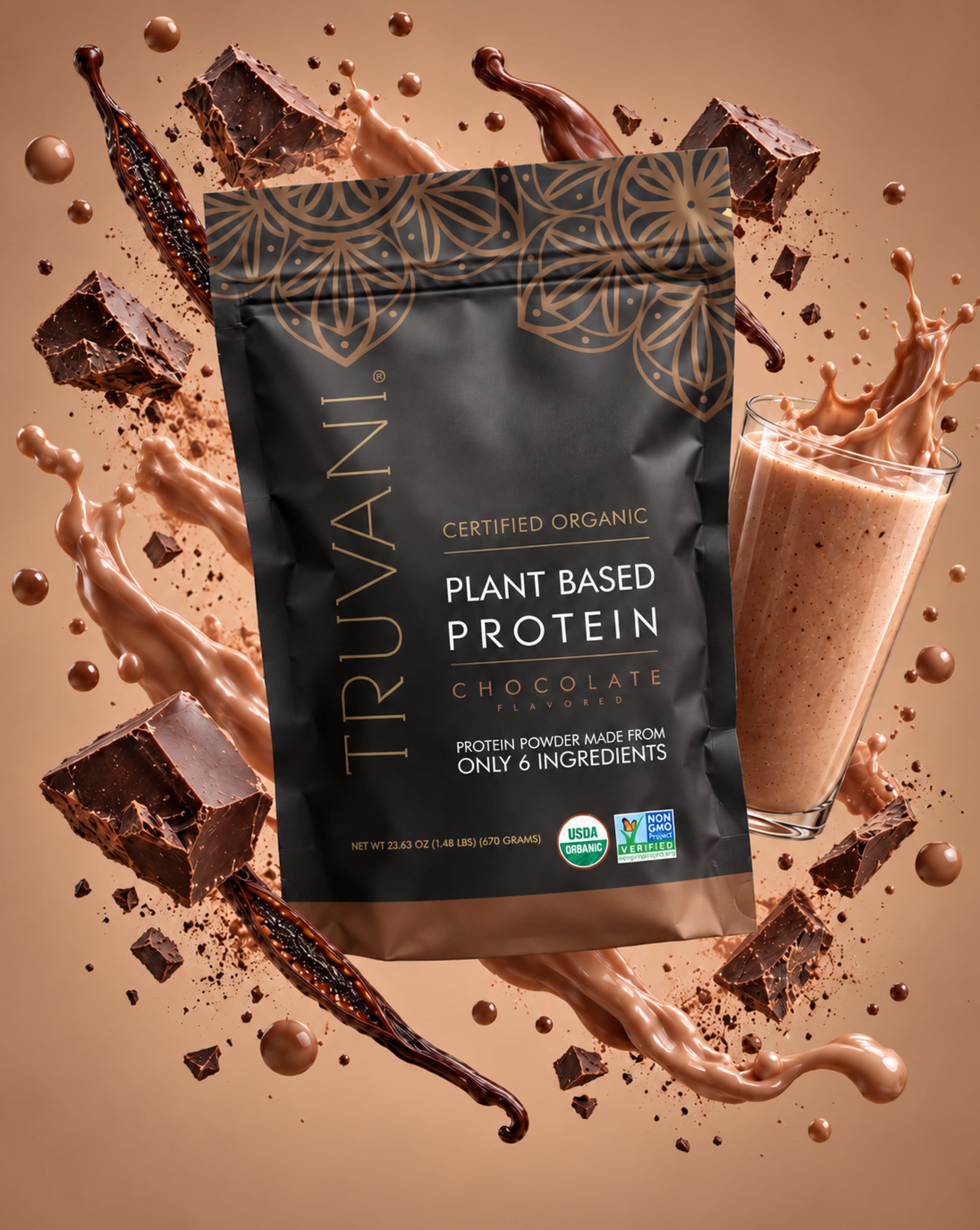 Chocolate protein powder