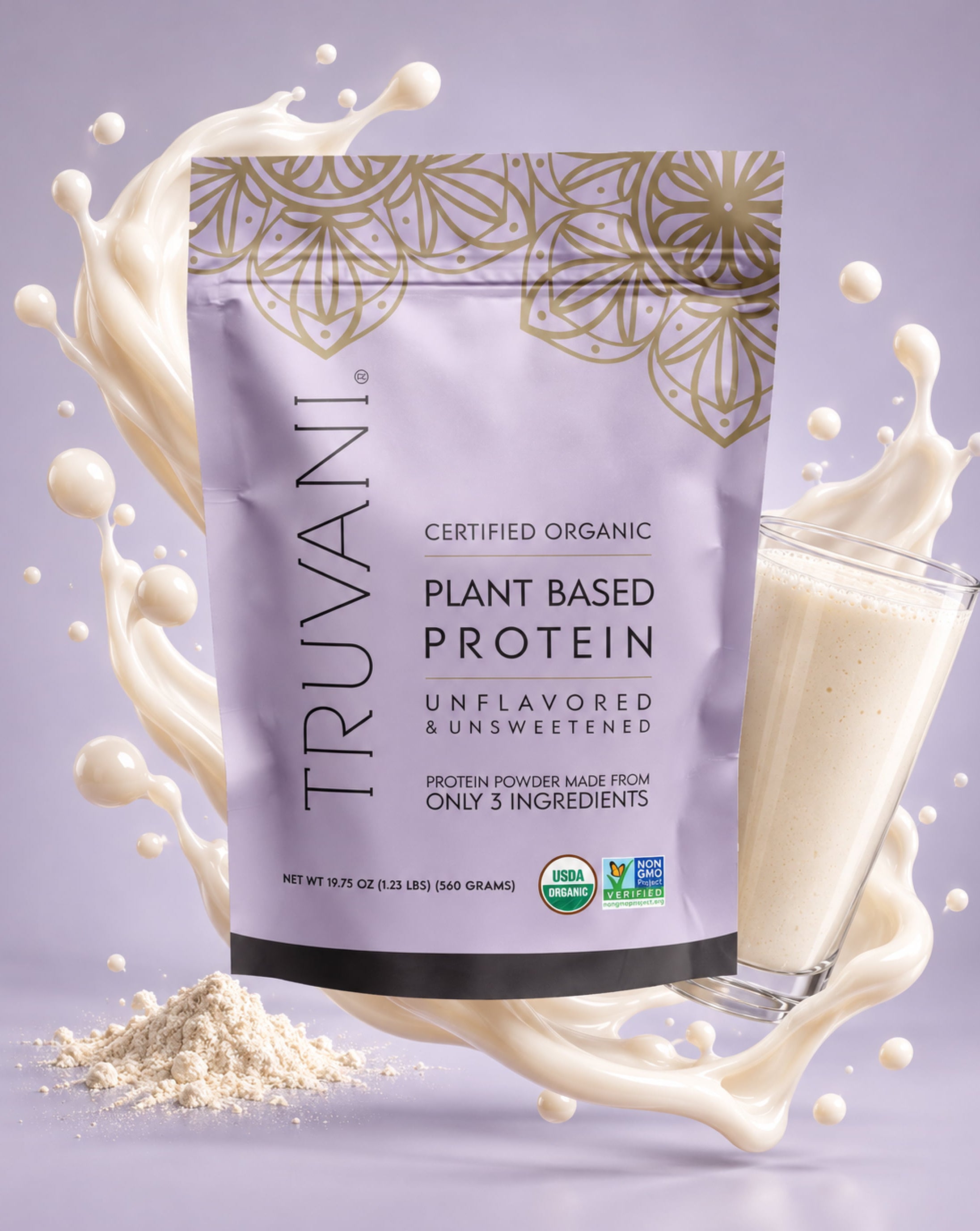 Unflavored protein powder