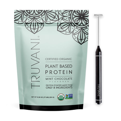 Mint Chocolate Plant Based Powder (10 Servings) + FREE Frother