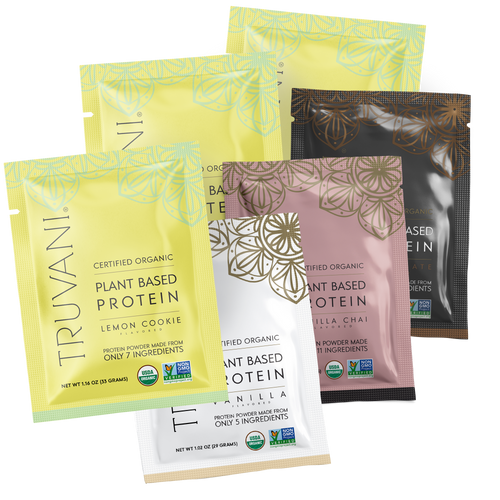 Protein Sample Pack - 6 Samples (3 Lemon Cookie, 1 Chocolate, 1 Vanilla, 1 Vanilla Chai)