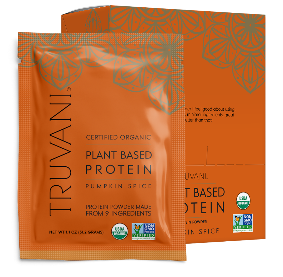 Plant Based Protein Powder (Pumpkin Spice) Single Serve 10 Count Box