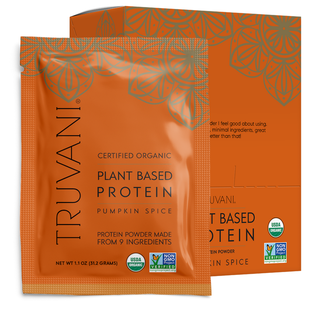 Plant Based Protein Powder (Pumpkin Spice) Single Serve - 10 Count Box - Replacement Only