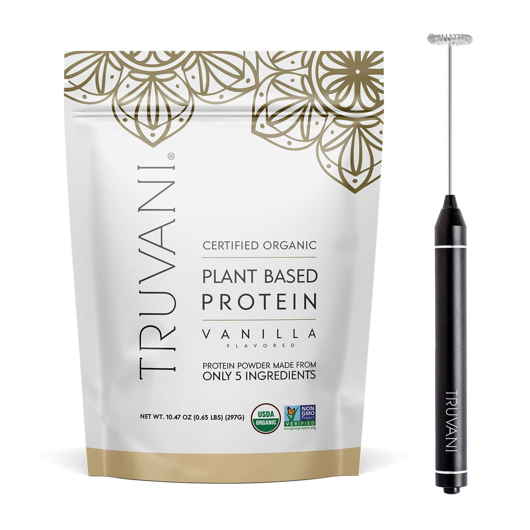 Vanilla Plant Based Powder (10 Servings) + FREE Frother