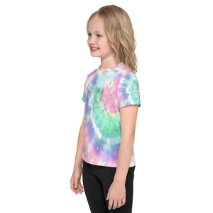 Truvani Logo Kids Tie-Dye Crew Neck T-Shirt