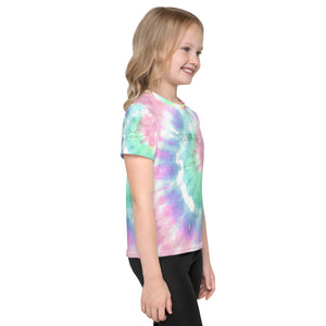 Truvani Logo Kids Tie-Dye Crew Neck T-Shirt