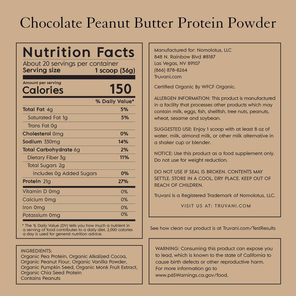 Chocolate Peanut Butter Protein Powder