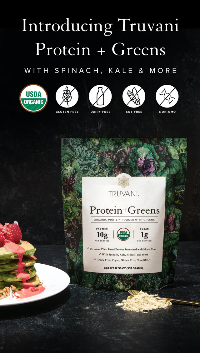 Trivani Organic. Plant Based. Protein + Greens from Truvani