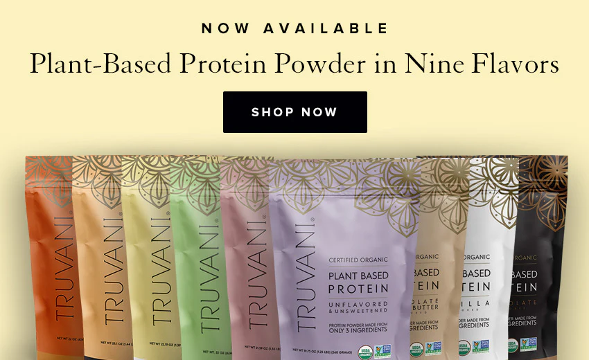 Trivani Organic. Plant Based. Chocolate Protein Powder from Truvani