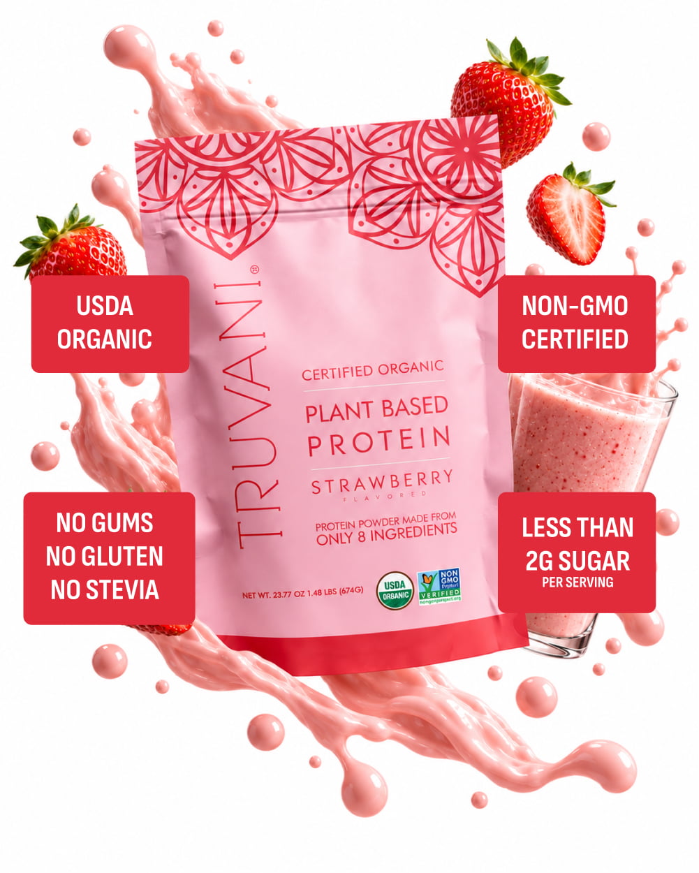 Truvani Electrolyte Drink Mix stick pack
