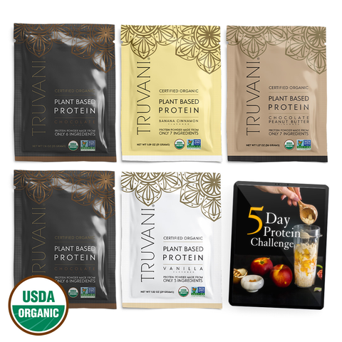 Truvani Plant-Based Protein Starter Kit (5 Samples) - Protein Challenge - Replacement Only