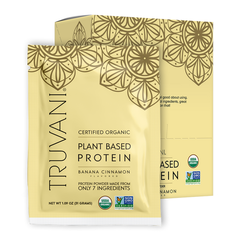 Plant Based Protein Powder (Banana Cinnamon) Single Serve - 10 Count Box