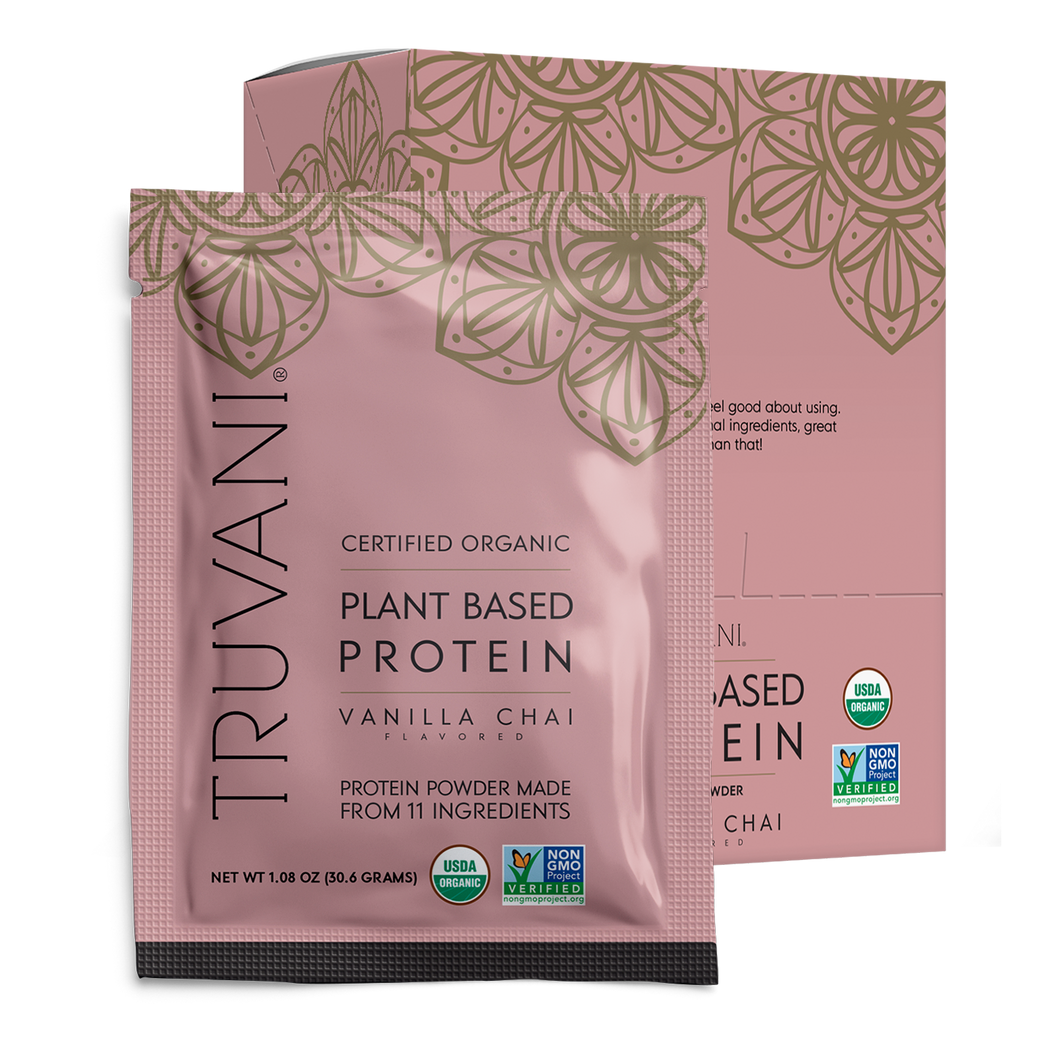 Plant Based Protein Powder (Vanilla Chai) Single Serve - 10 Count Box