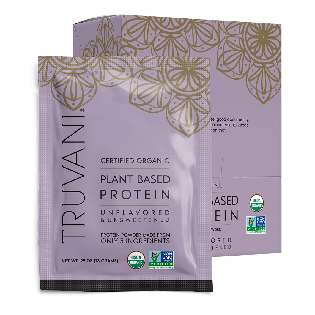 Plant Based Protein Powder (Unflavored & Unsweetened) Single Serve - 10 Count Box - Replacement Only