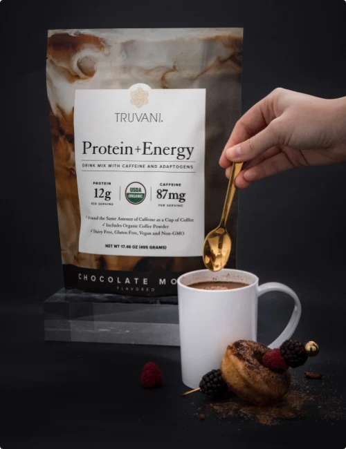 Trivani Organic. Plant Based. Protein + Energy from Truvani